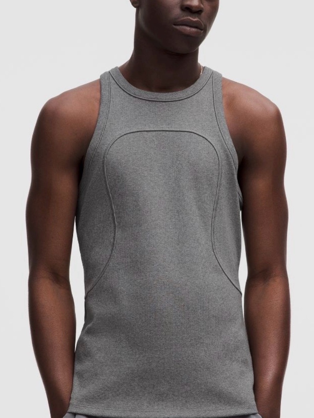 Lululemon Ribbed Cotton Tight-Fit Tank SLNSH Collection Dark Grey Small NWOT